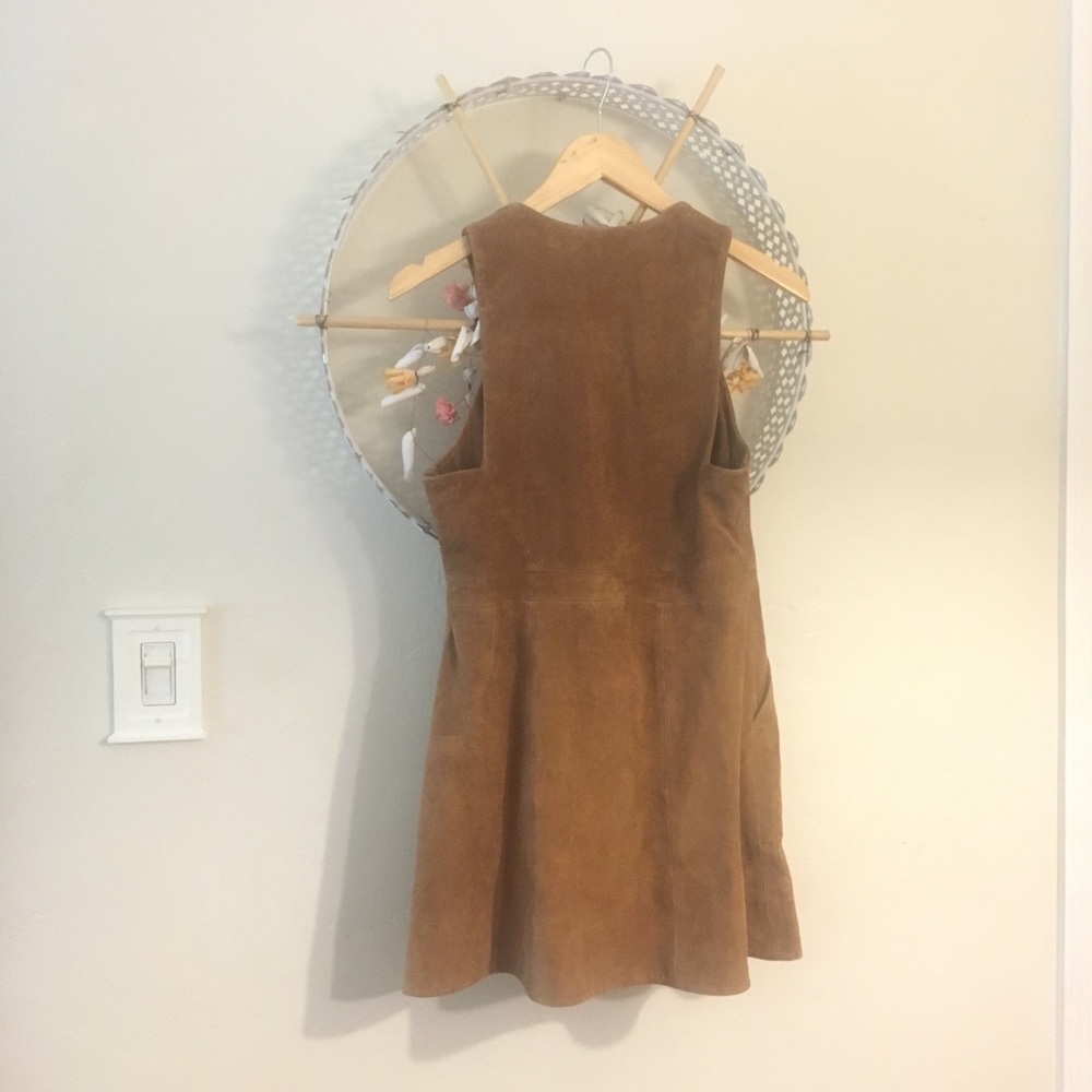 Free People Suede Retro Jumper Dress - Picture 6 of 6